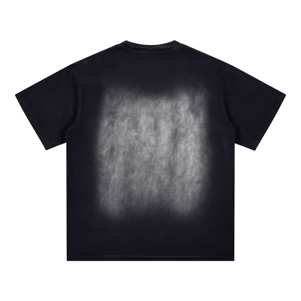 Underrated by Design Washed Tee: Black