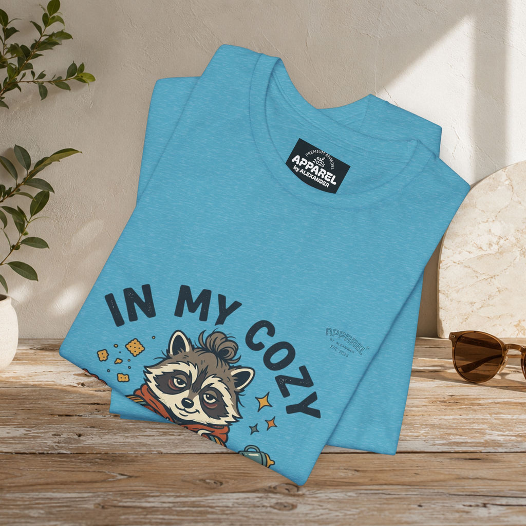 Cozy Feral Era Raccoon Tee | chaotic cute vintage mascot, introvert