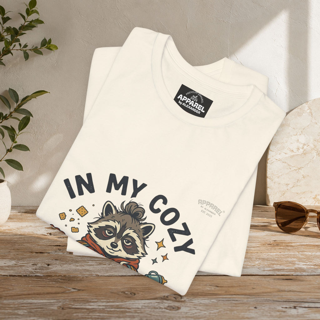 Cozy Feral Era Raccoon Tee | chaotic cute vintage mascot, introvert