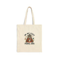 In My Cozy Feral Era Tote | raccoon chaotic cute vintage mascot