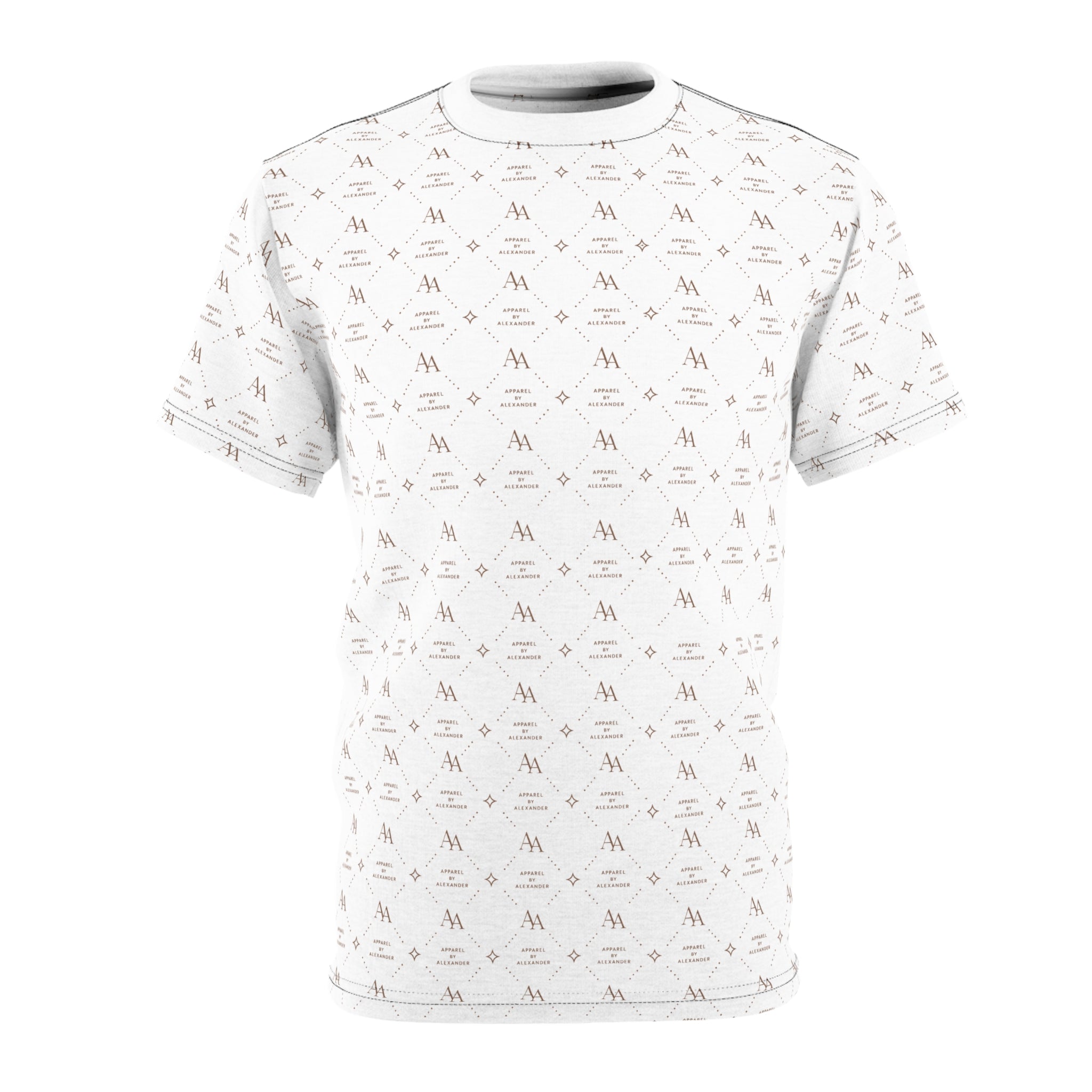 ApparelByAlexander Luxury Monogram Tee | Cut & Sew All-Over Print