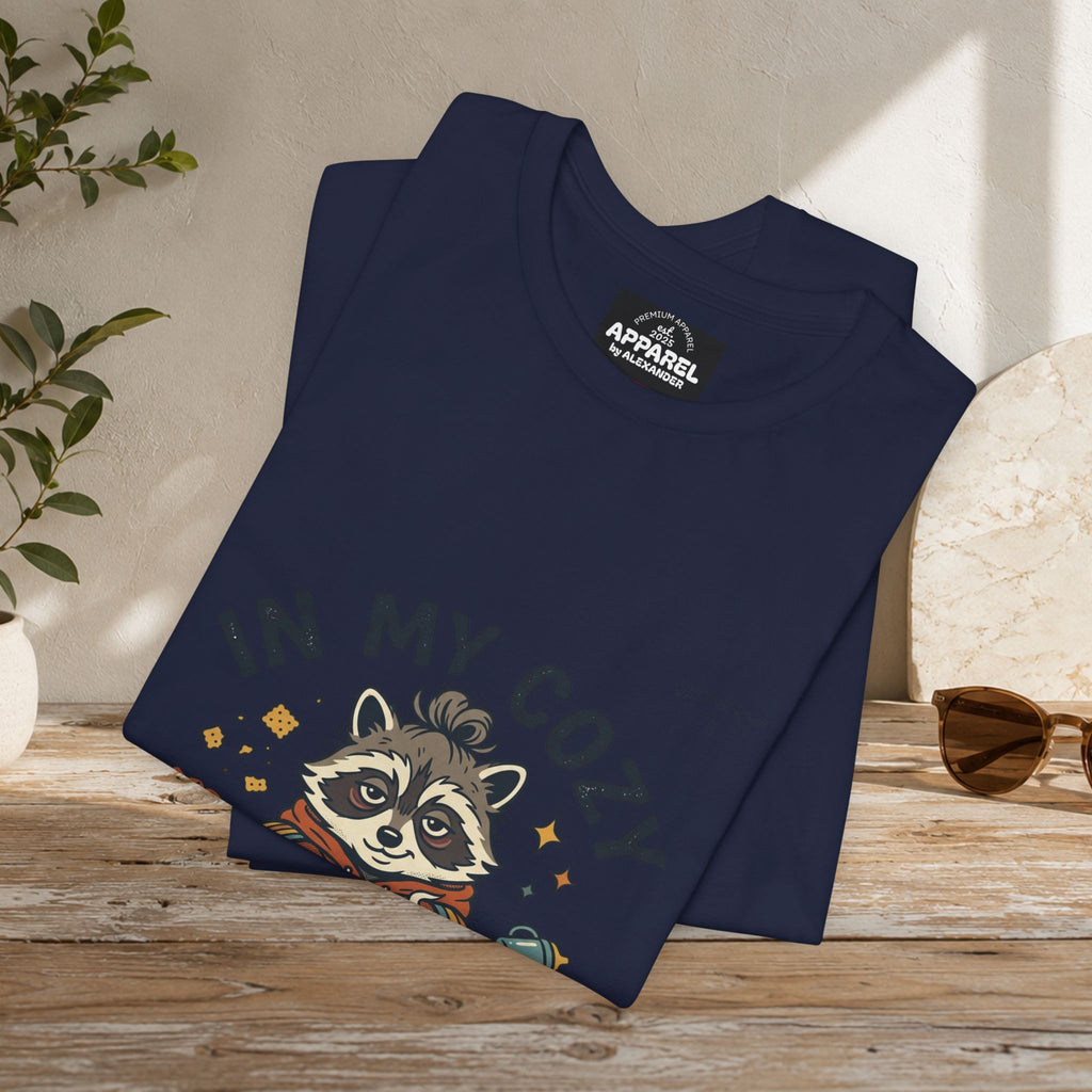 Cozy Feral Era Raccoon Tee | chaotic cute vintage mascot, introvert