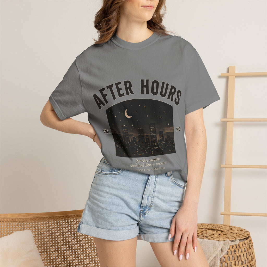After Hours Night City Graphic T-Shirt | Moonlit Skyline Tee