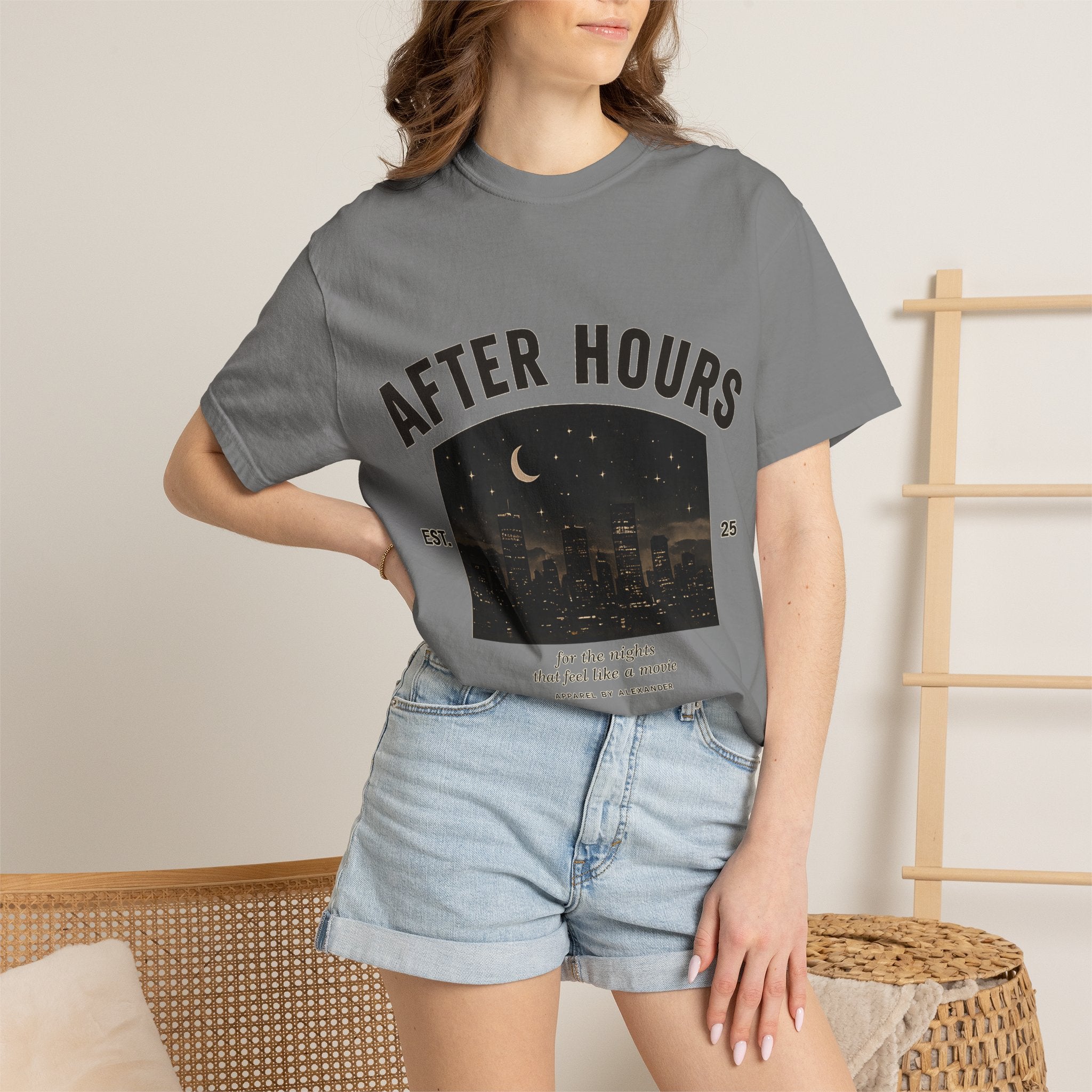 After Hours Night City Graphic T-Shirt | Moonlit Skyline Tee