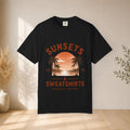Sunsets & Sweatshirts T-Shirt | Retro Palm Tree Sunset Tee