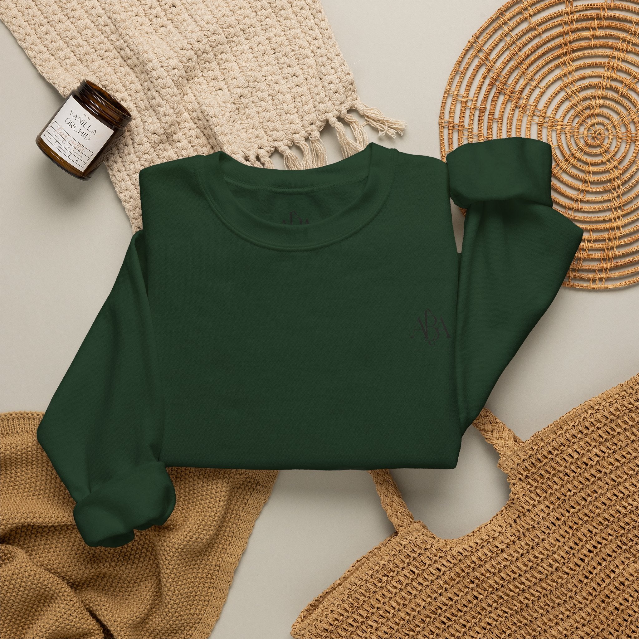 Sunsets & Sweatshirts Crewneck Sweatshirt | Palm Tree Sunset Graphic
