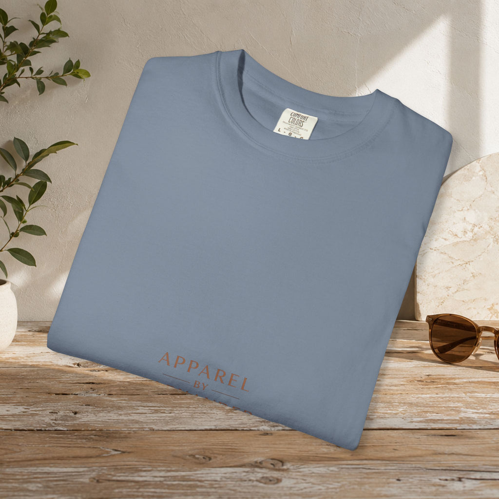 Minimalist 'Apparel Alexander' Text T-Shirt | White Crew Tee