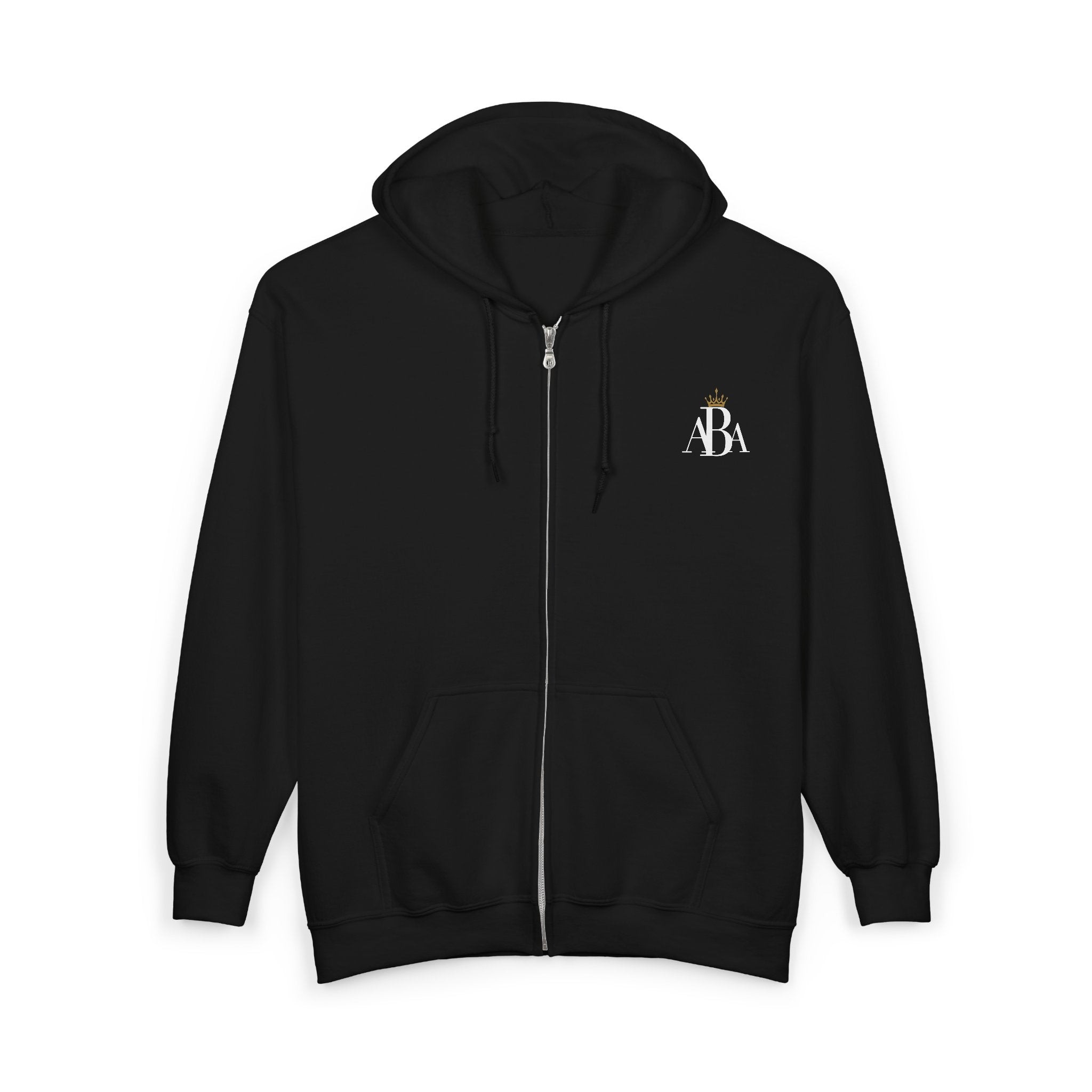ABA Plain Logo Zip-Up Hooded Jacket