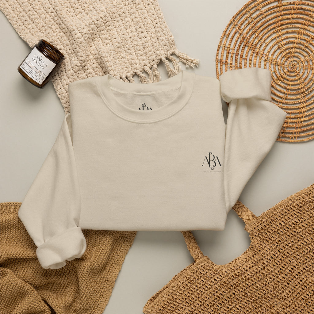 Sunsets & Sweatshirts Crewneck Sweatshirt | Palm Tree Sunset Graphic