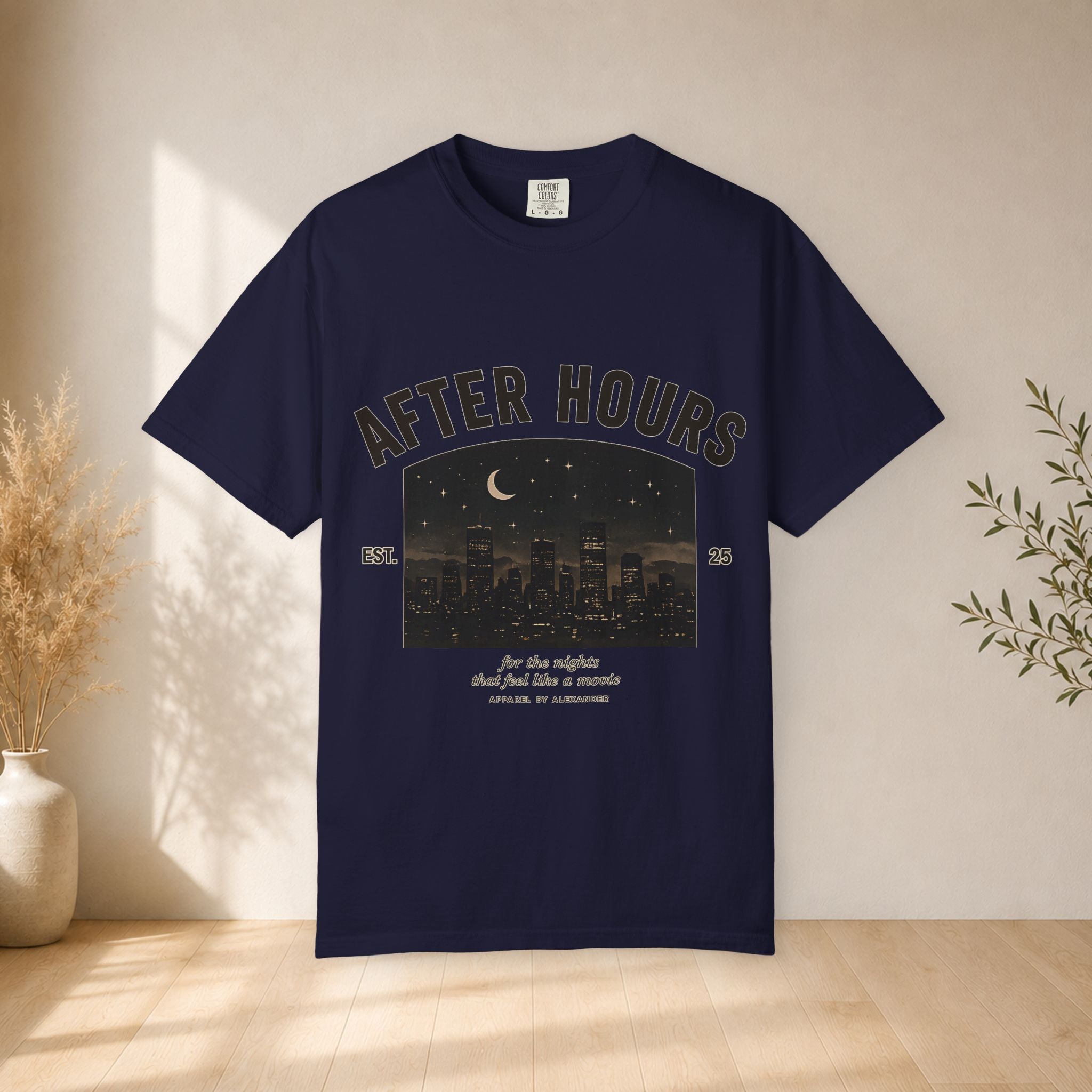 After Hours Night City Graphic T-Shirt | Moonlit Skyline Tee