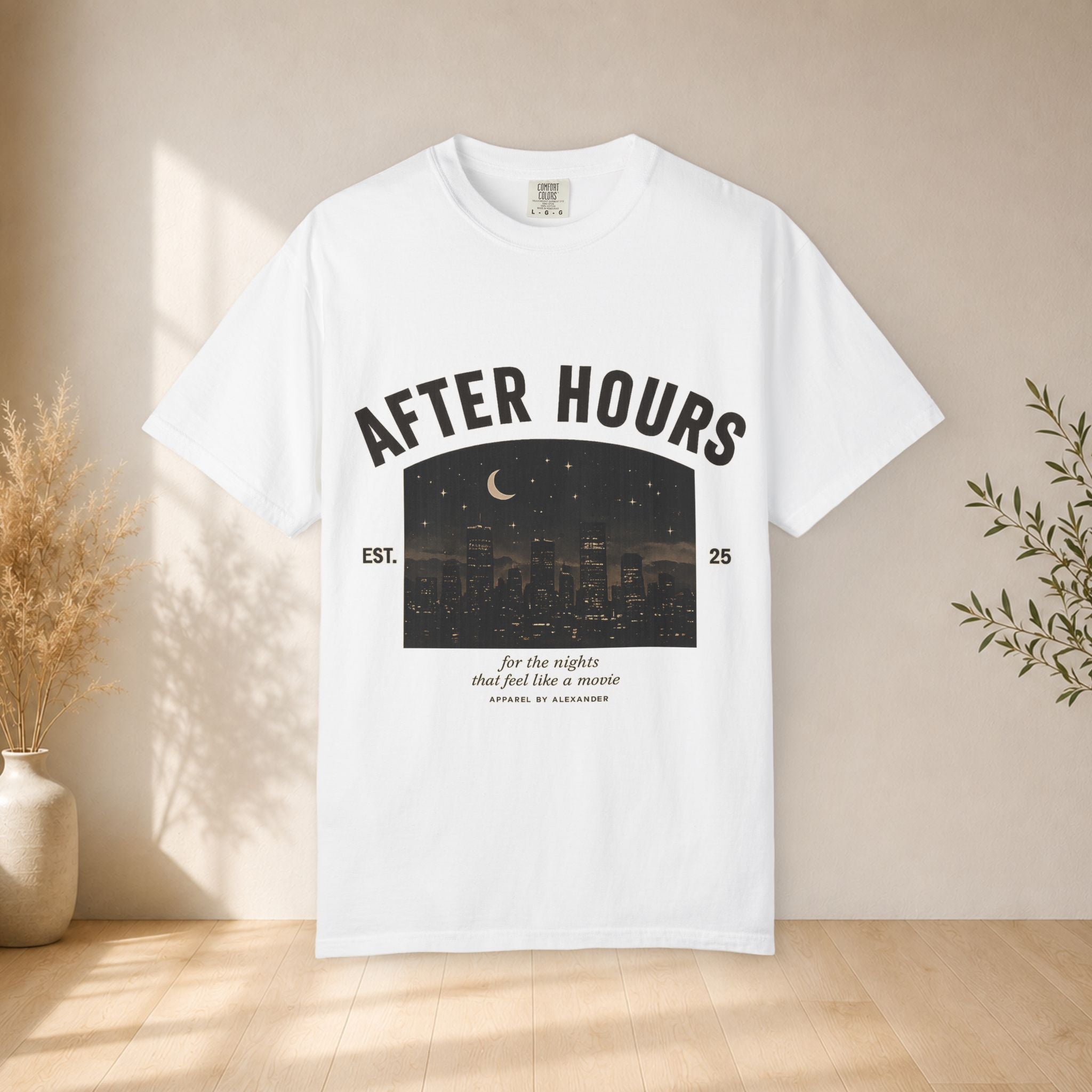After Hours Night City Graphic T-Shirt | Moonlit Skyline Tee