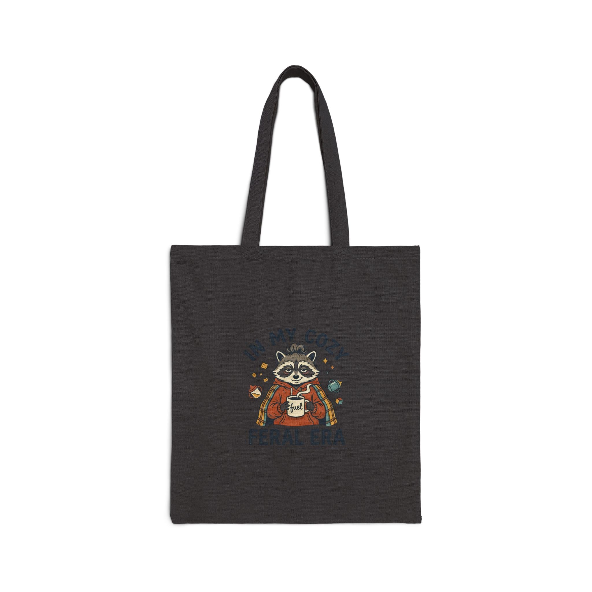 In My Cozy Feral Era Tote | raccoon chaotic cute vintage mascot