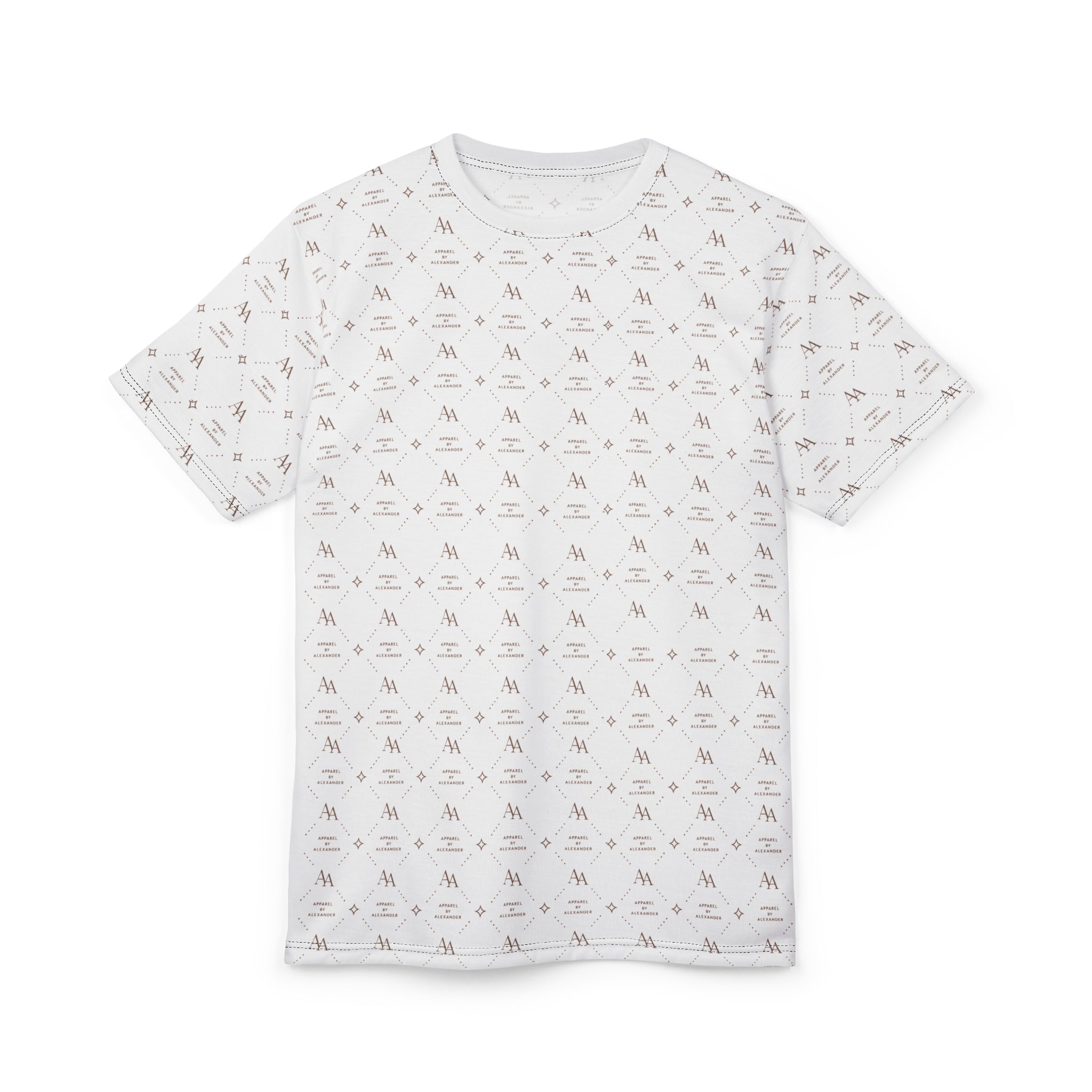 ApparelByAlexander Luxury Monogram Tee | Cut & Sew All-Over Print