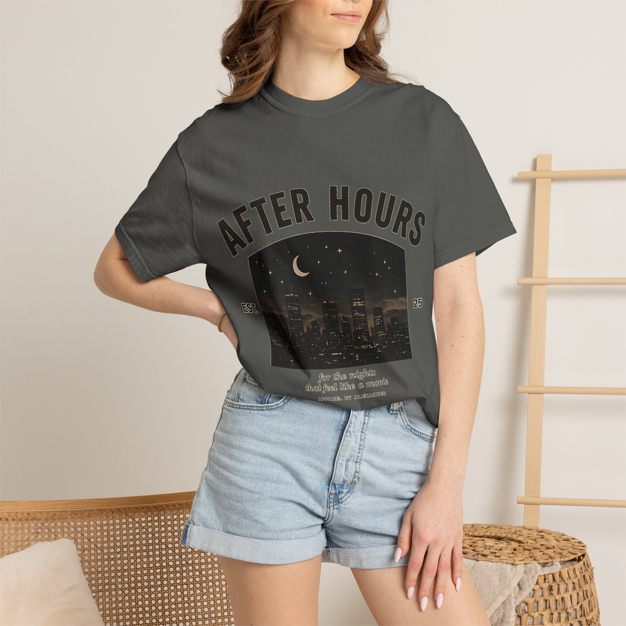 After Hours Night City Graphic T-Shirt | Moonlit Skyline Tee