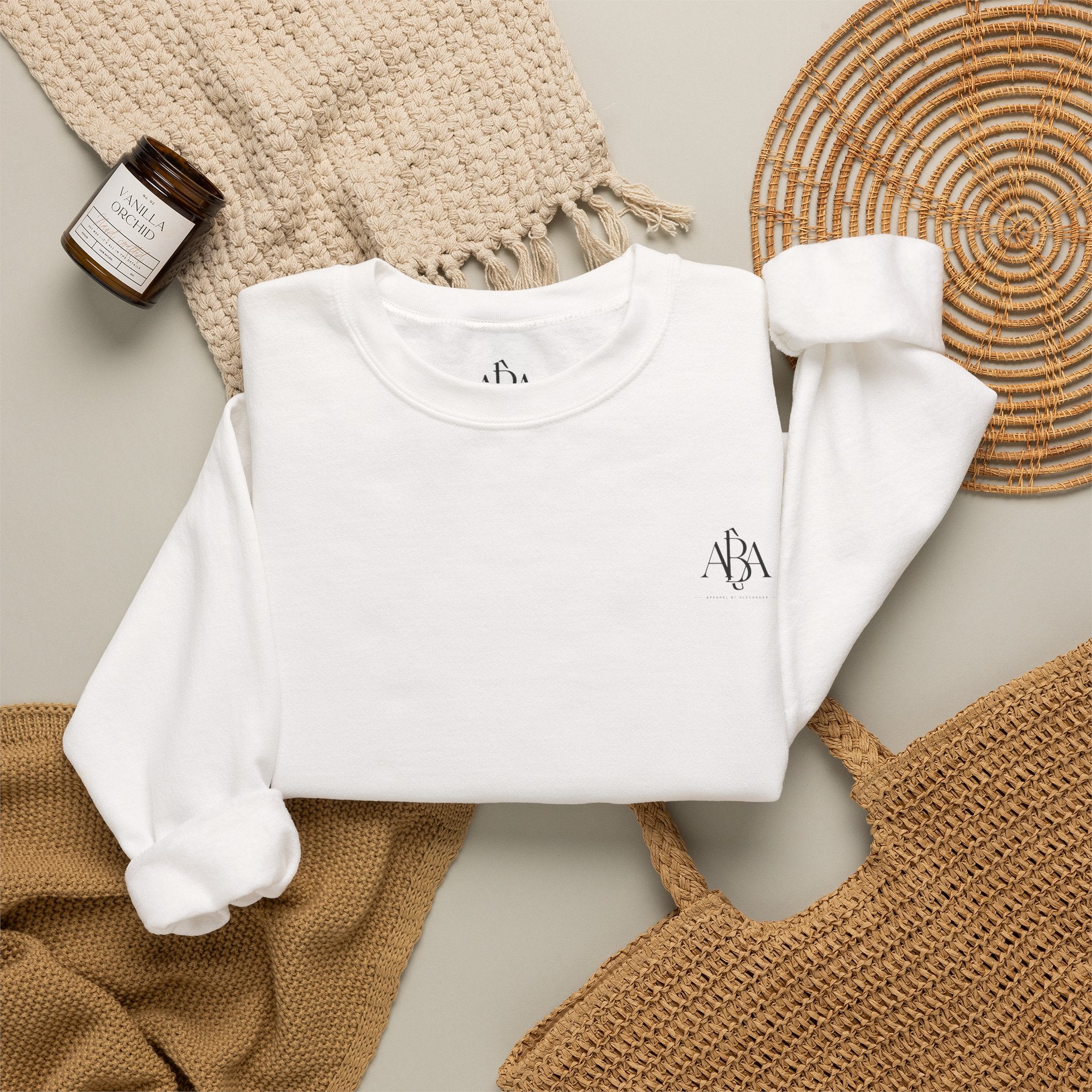 Sunsets & Sweatshirts Crewneck Sweatshirt | Palm Tree Sunset Graphic