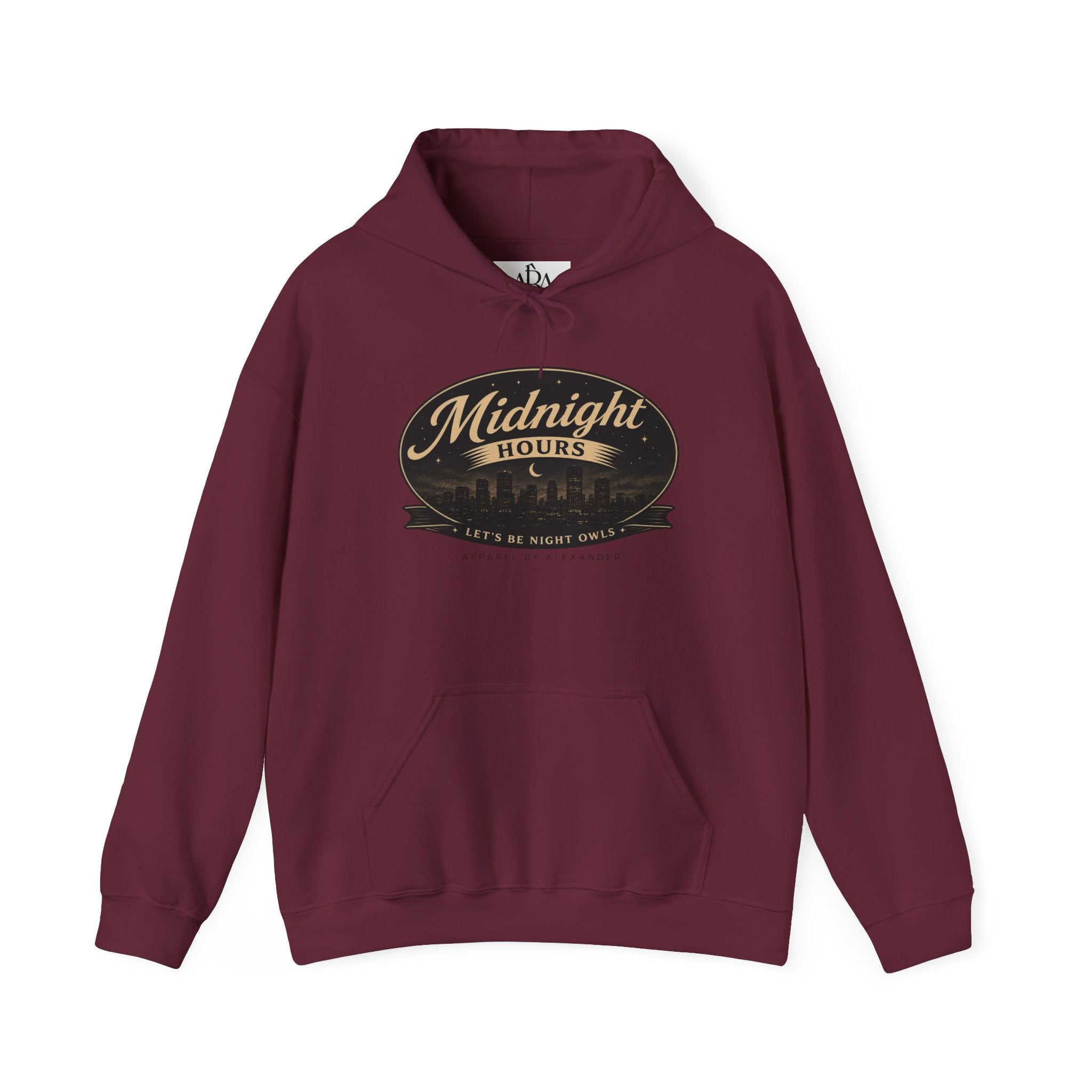 After Hours - Midnight Hours Hoodie - Retro Night Skyline