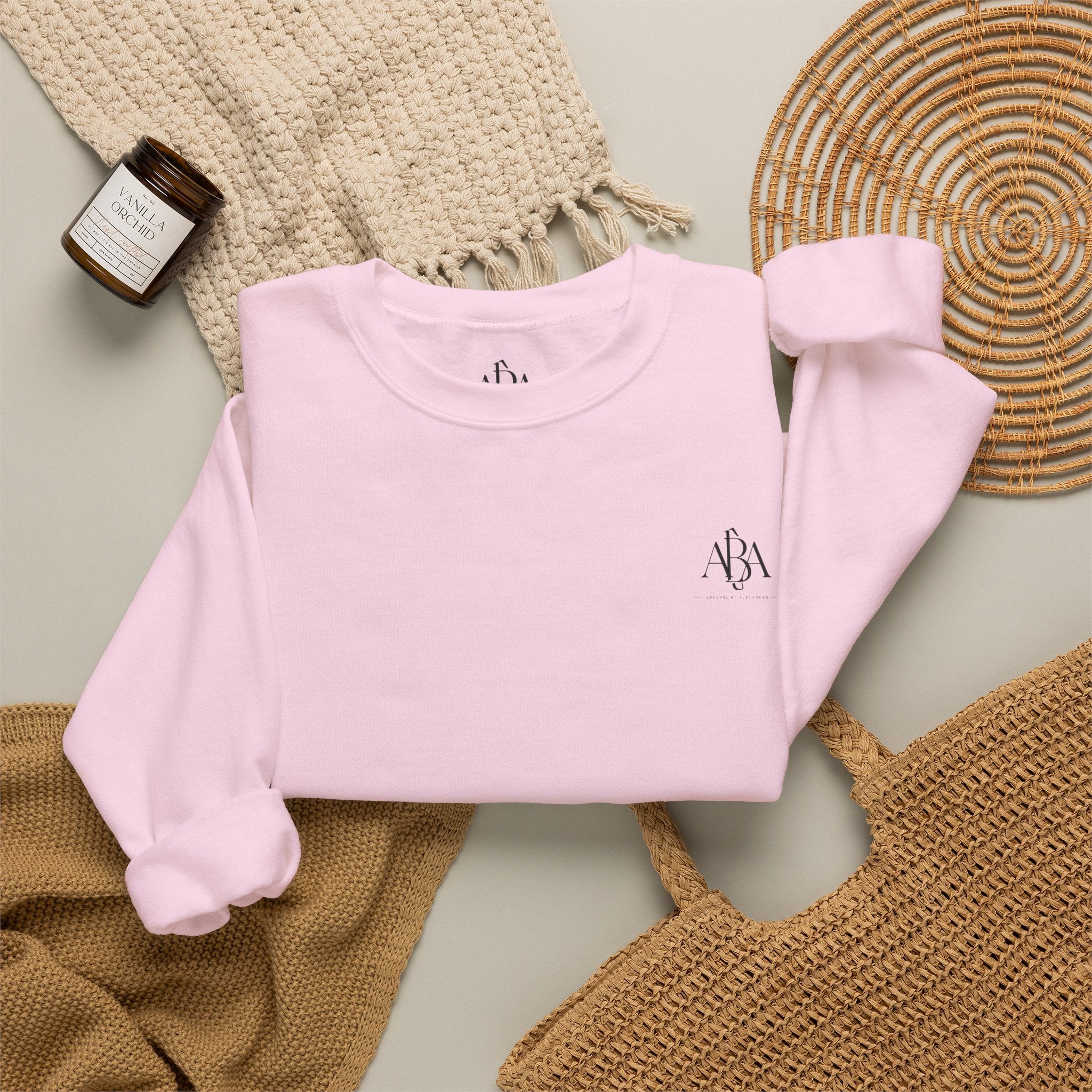 Sunsets & Sweatshirts Crewneck Sweatshirt | Palm Tree Sunset Graphic