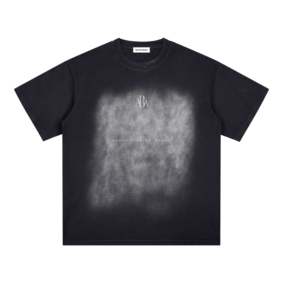 Underrated by Design Washed Tee: Black