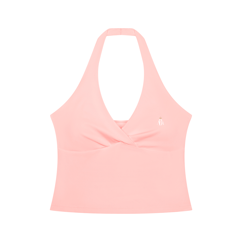 ABA Women’s Signature Halter Wrap Top - Blush