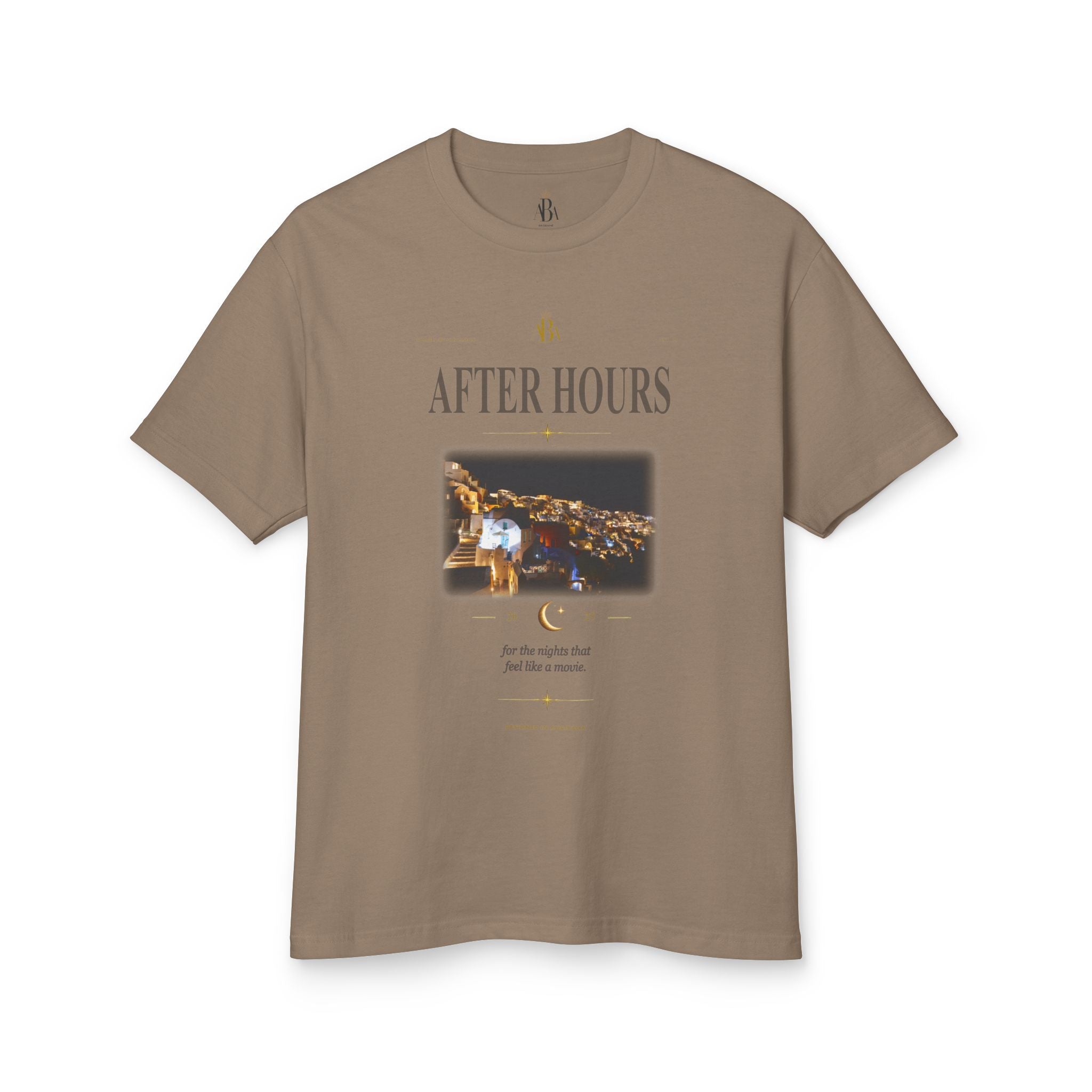 'After Hours': ABA Official - Santorini Nightscape Oversized Tee