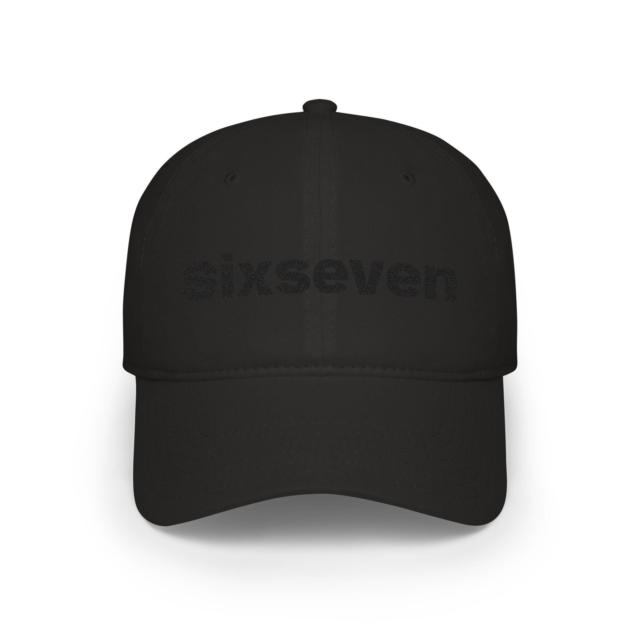 Sixseven Embroidered Cotton Twill Snapback Cap | Viral Meme Internet Culture Hat