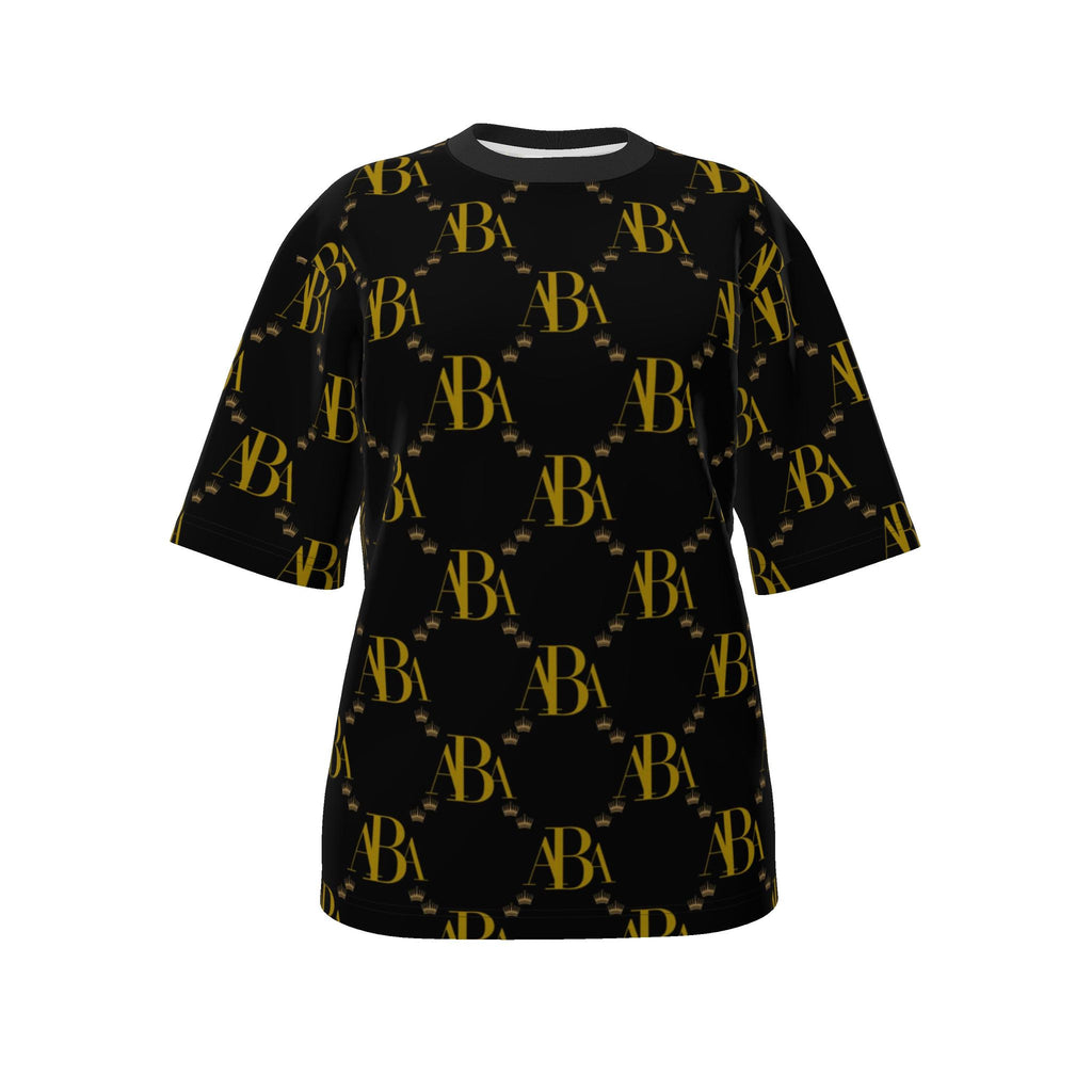ABA Monogram Pattern: (Black) -  Oversized T-Shirt