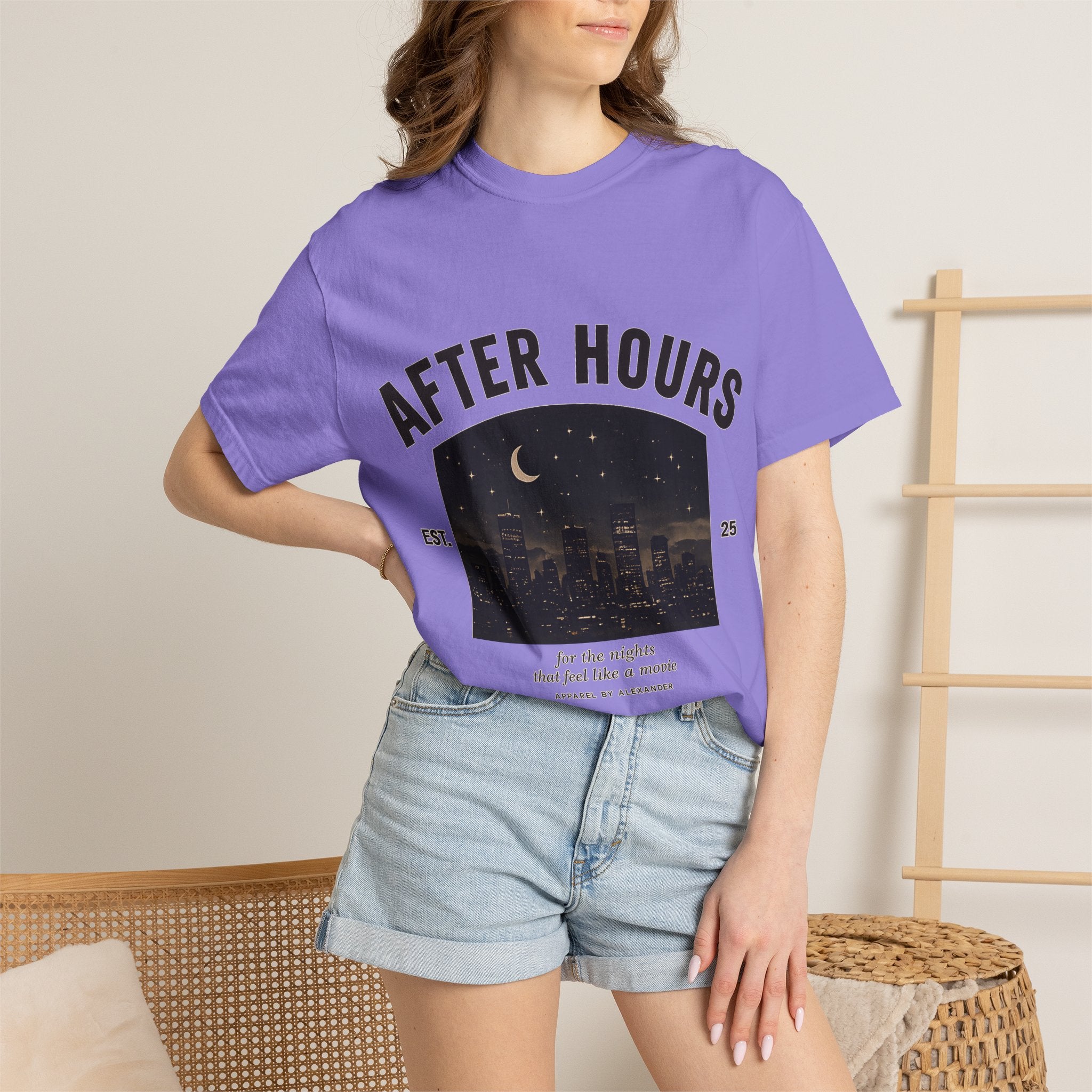 After Hours Night City Graphic T-Shirt | Moonlit Skyline Tee