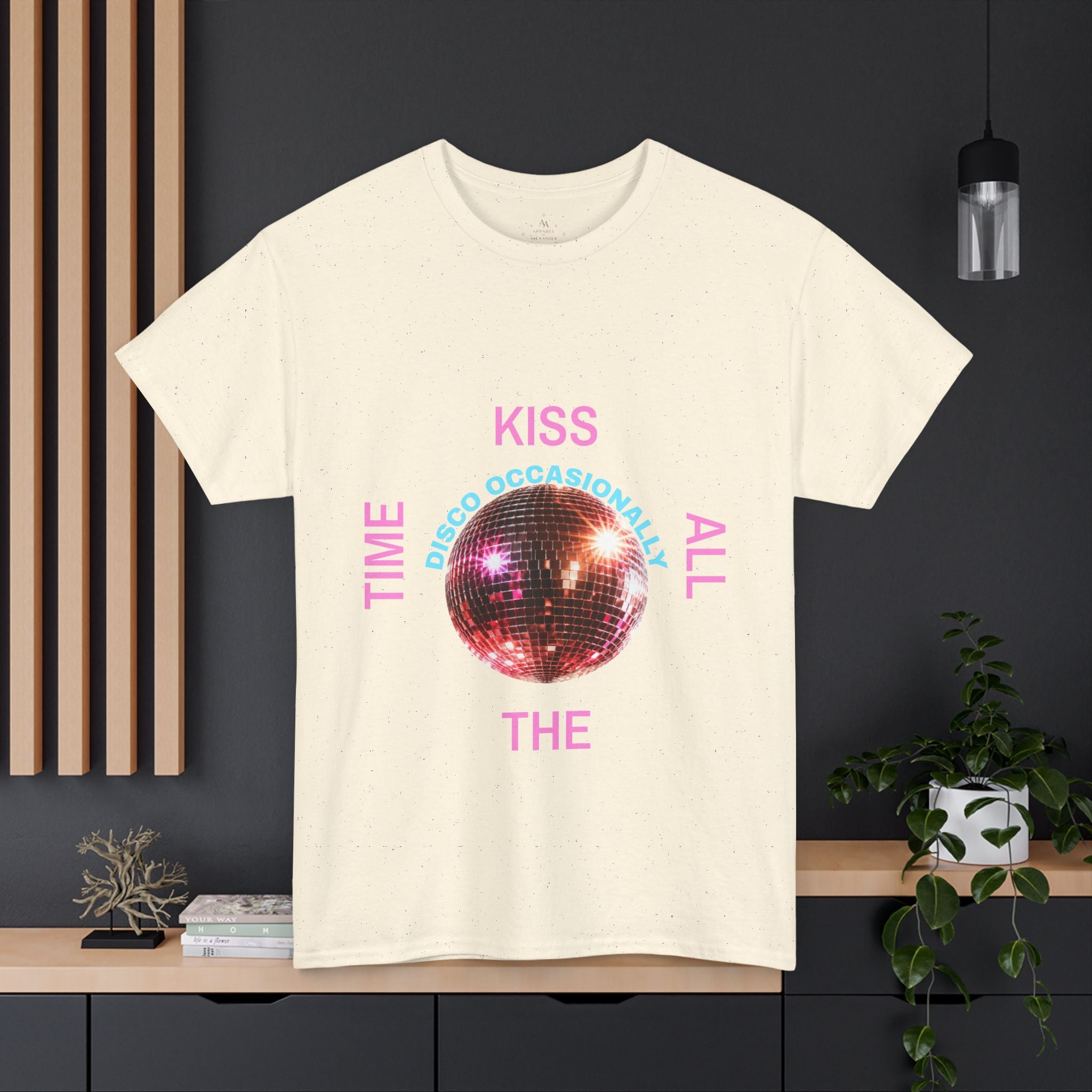 Harry Styles Inspired - Kiss All The Time disco occasionally ball T-Shirt | Harry Styles lyric tee