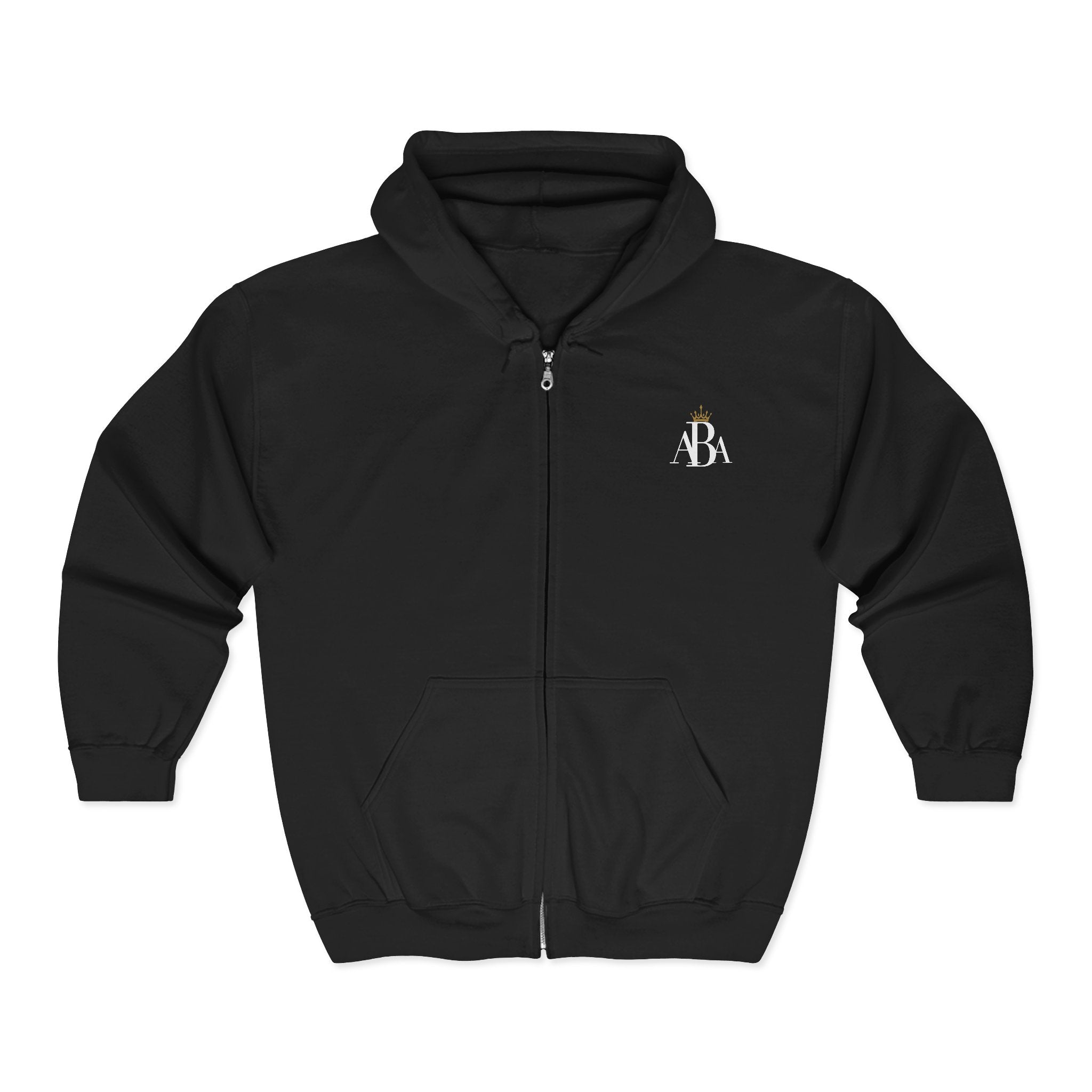 ABA Plain Logo Zip-Up Hooded Jacket