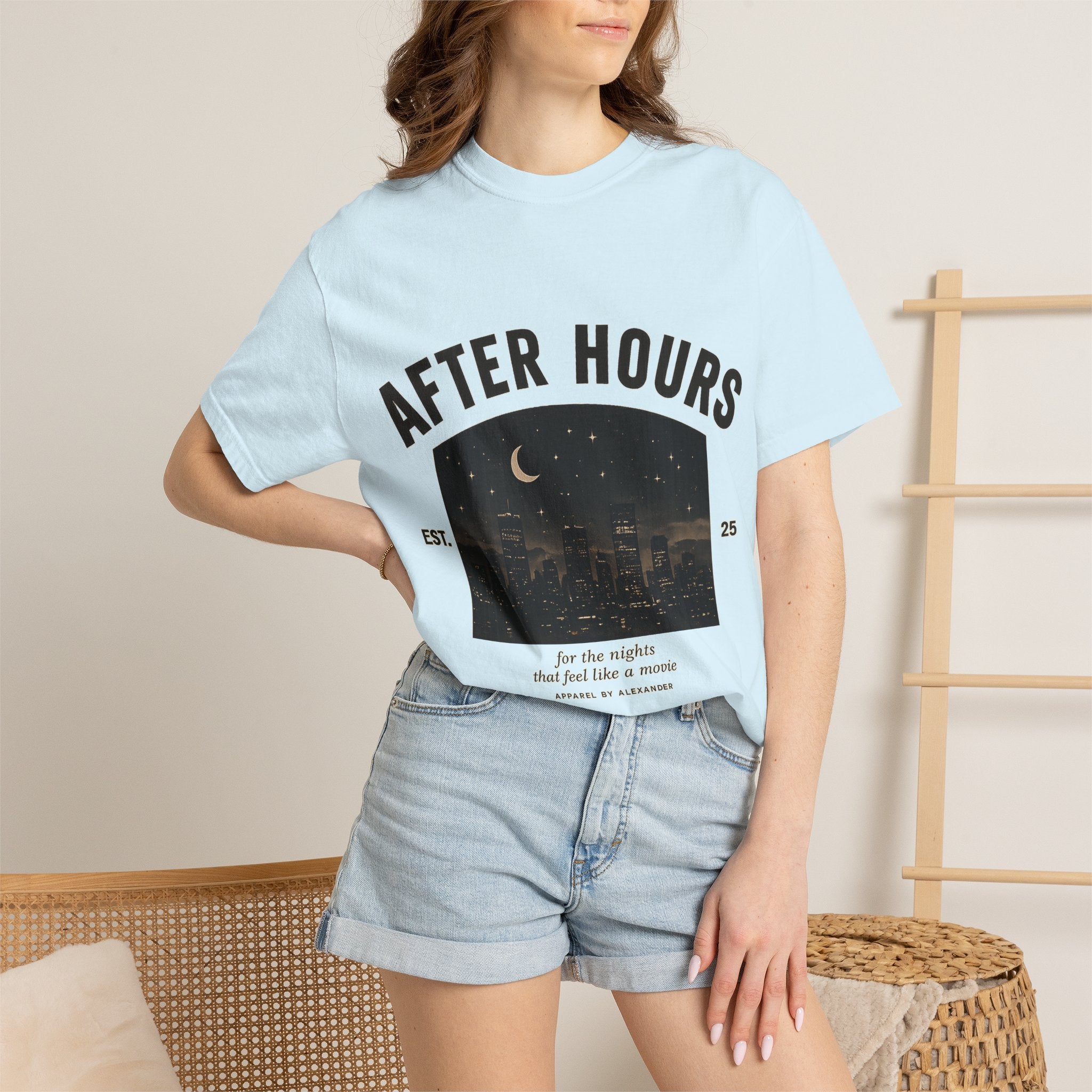 After Hours Night City Graphic T-Shirt | Moonlit Skyline Tee