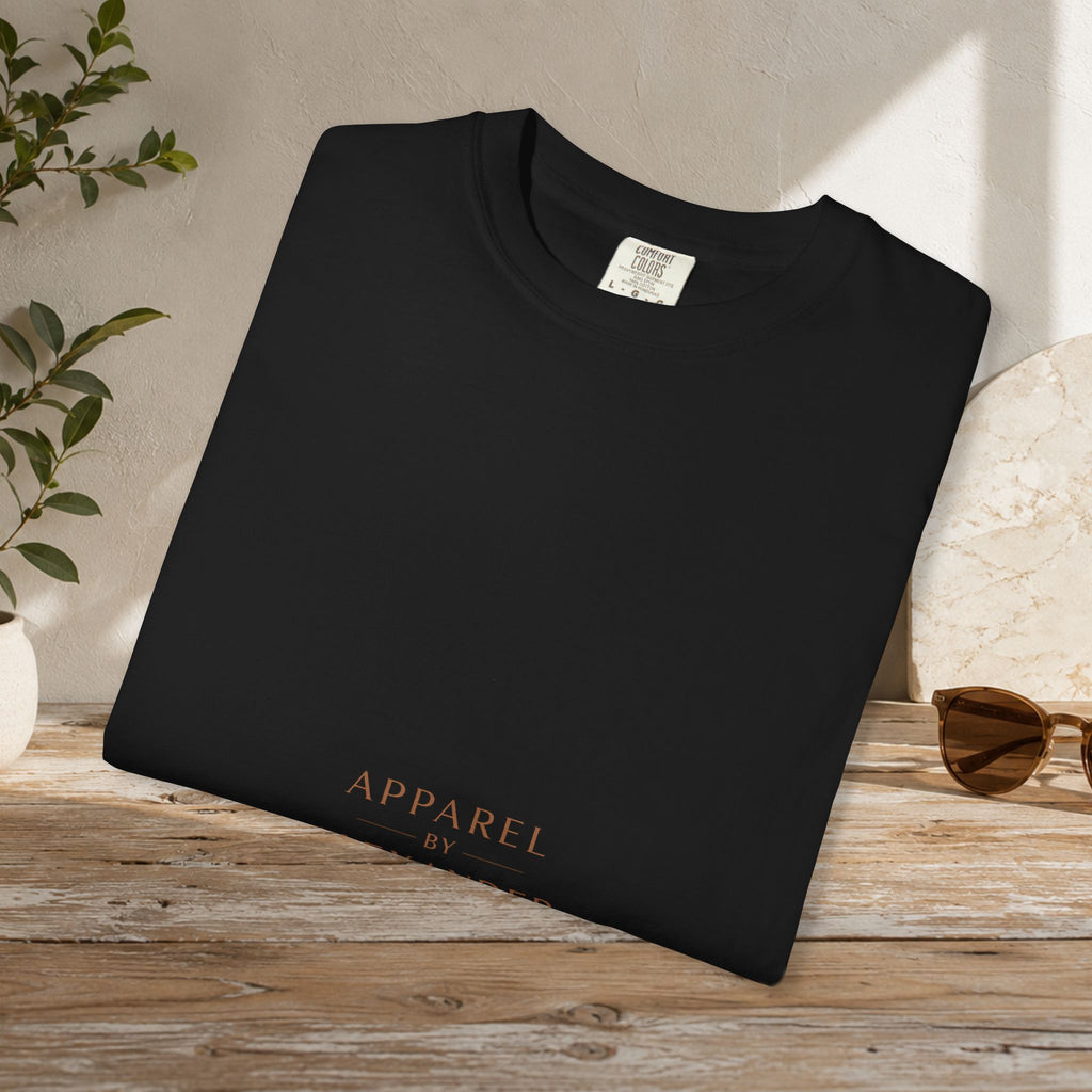Minimalist 'Apparel Alexander' Text T-Shirt | White Crew Tee