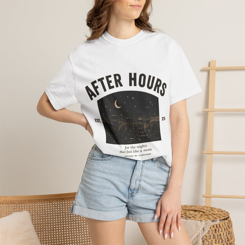 After Hours Night City Graphic T-Shirt | Moonlit Skyline Tee