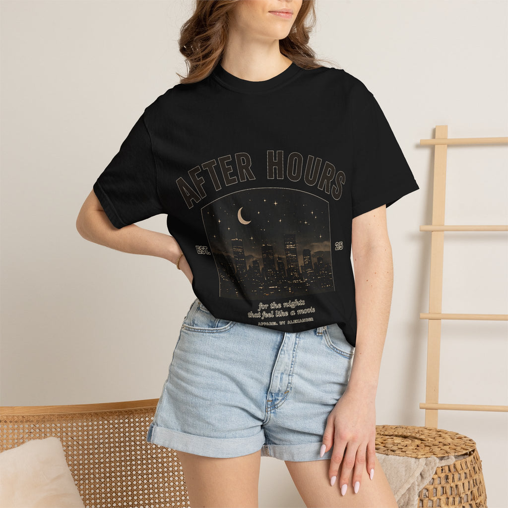 After Hours Night City Graphic T-Shirt | Moonlit Skyline Tee