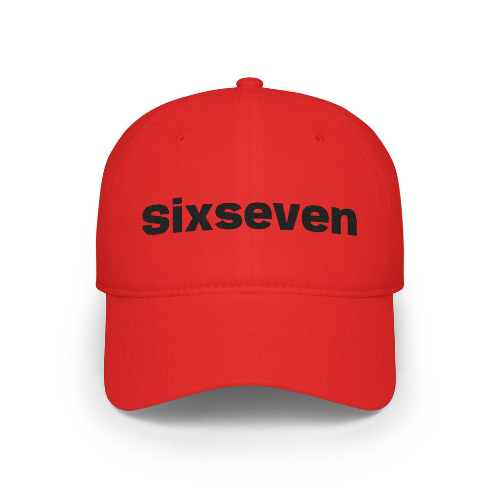 Sixseven Embroidered Cotton Twill Snapback Cap | Viral Meme Internet Culture Hat