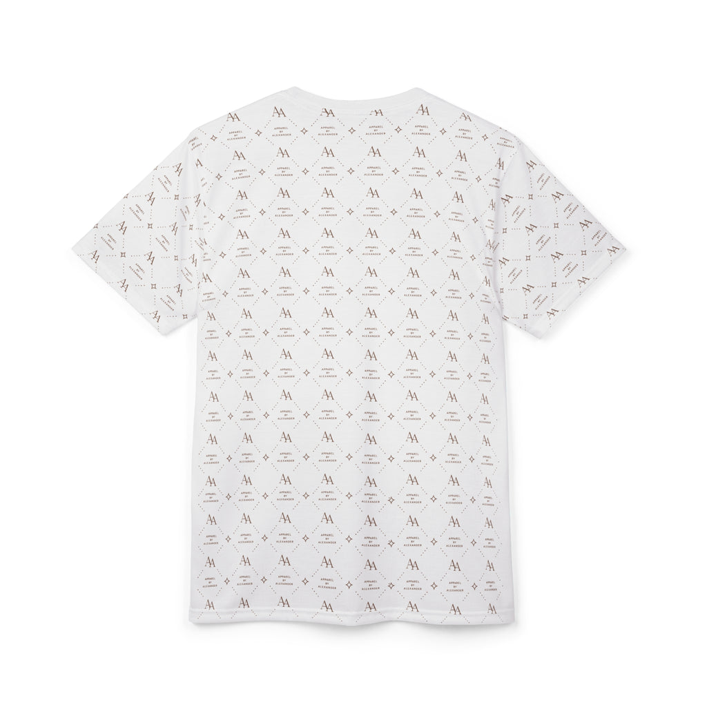 ApparelByAlexander Luxury Monogram Tee | Cut & Sew All-Over Print
