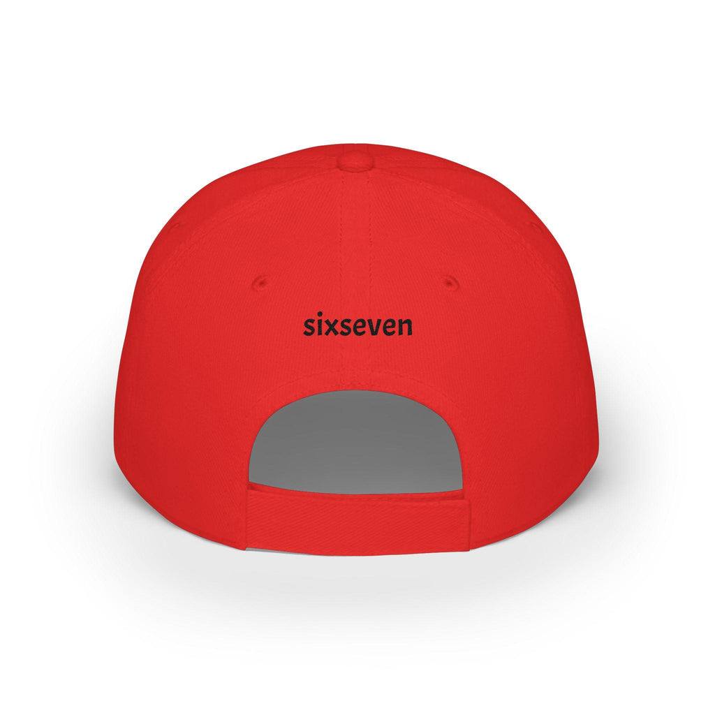Sixseven Embroidered Cotton Twill Snapback Cap | Viral Meme Internet Culture Hat