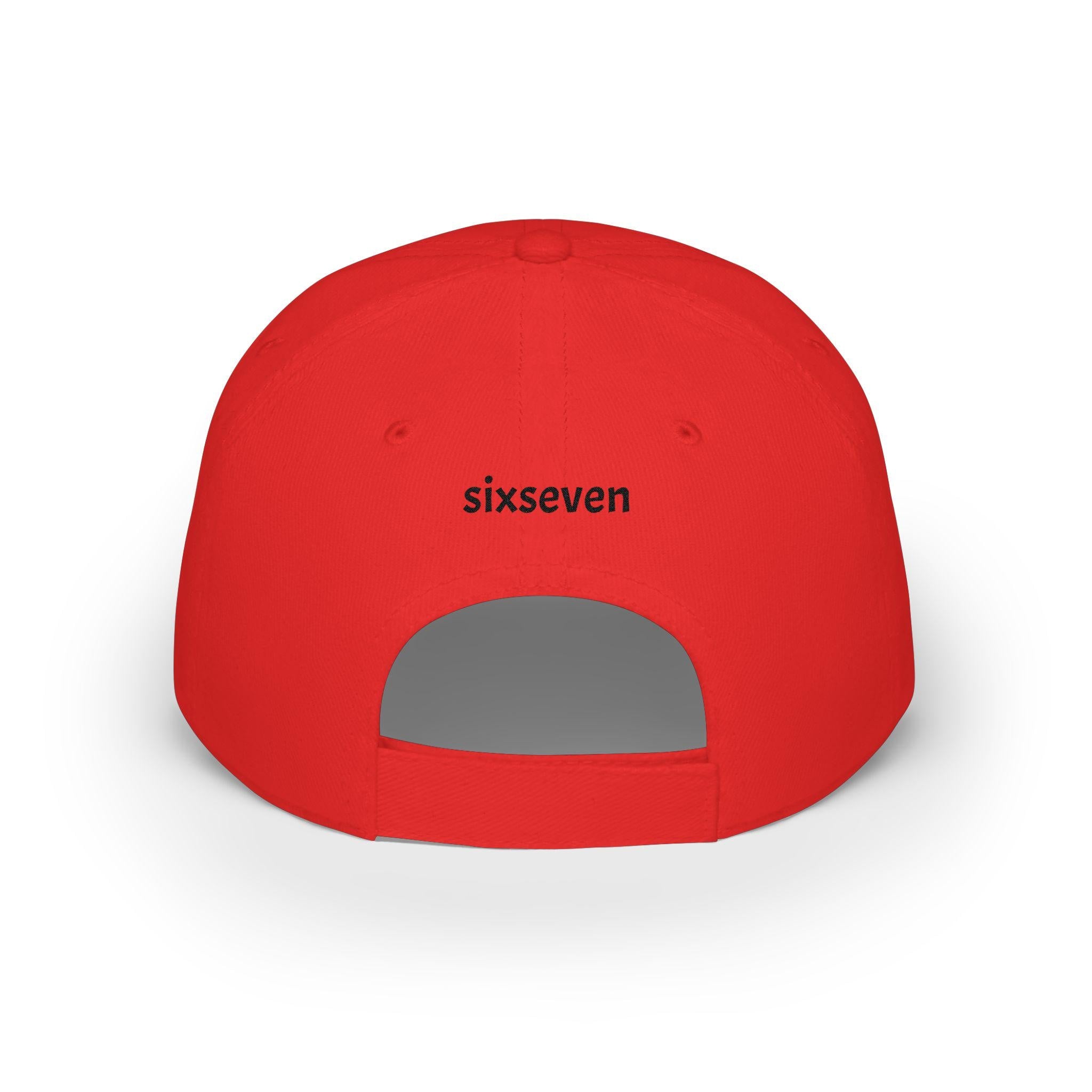 Sixseven Embroidered Cotton Twill Snapback Cap | Viral Meme Internet Culture Hat