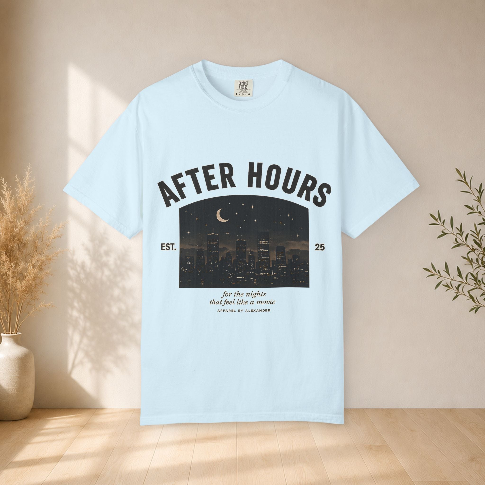 After Hours Night City Graphic T-Shirt | Moonlit Skyline Tee