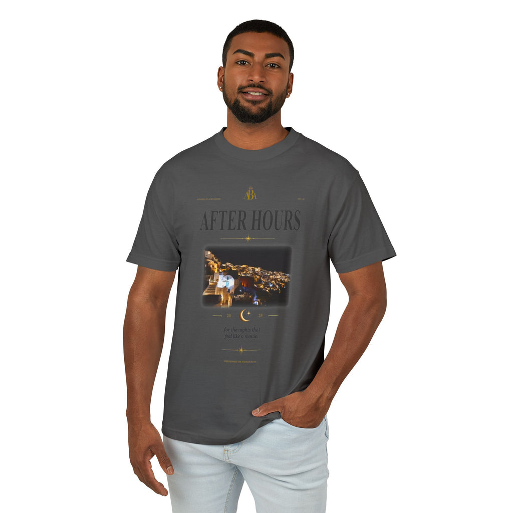 'After Hours': ABA Official - Santorini Nightscape Oversized Tee