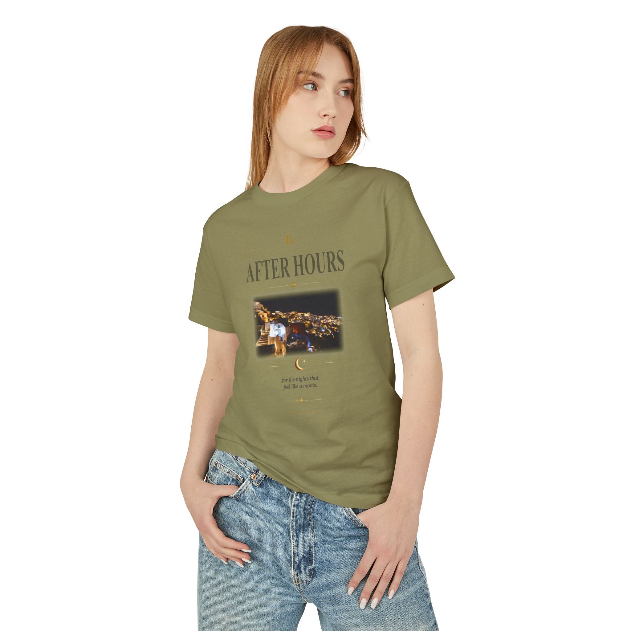 'After Hours': ABA Official - Santorini Nightscape Oversized Tee