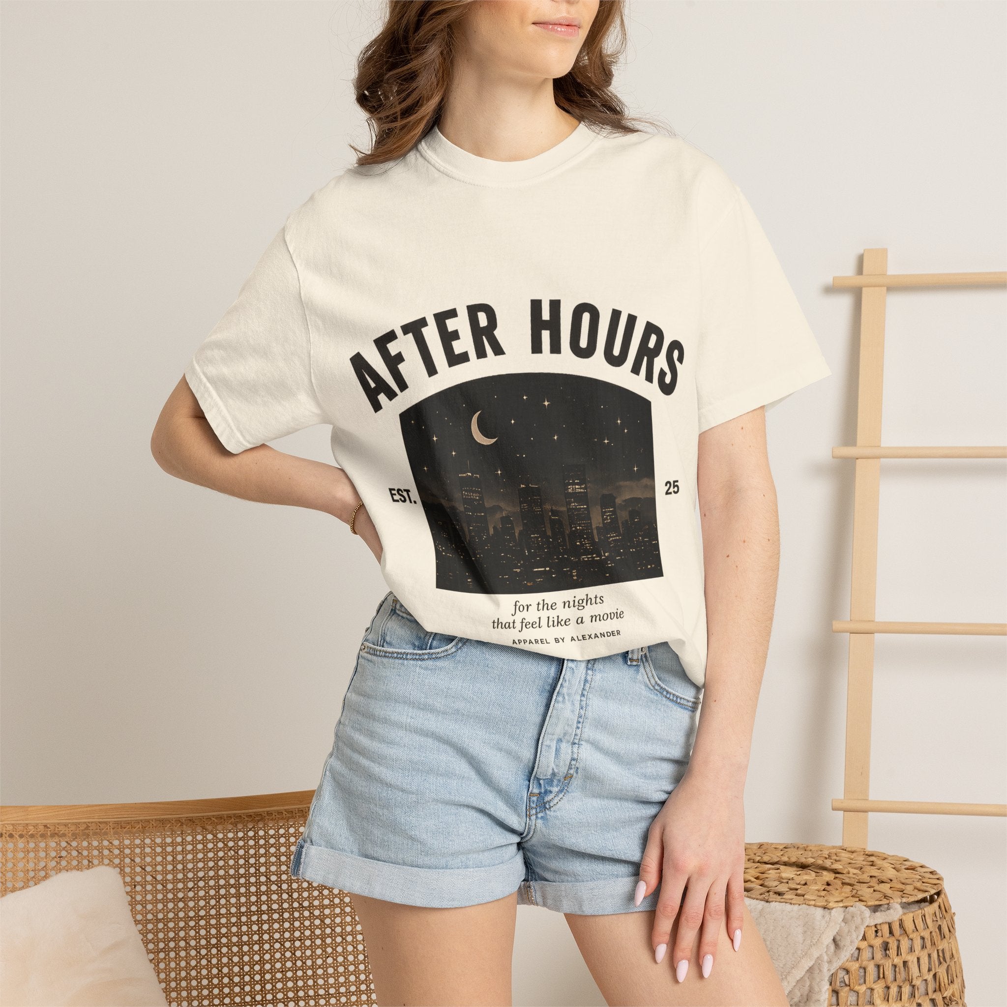 After Hours Night City Graphic T-Shirt | Moonlit Skyline Tee