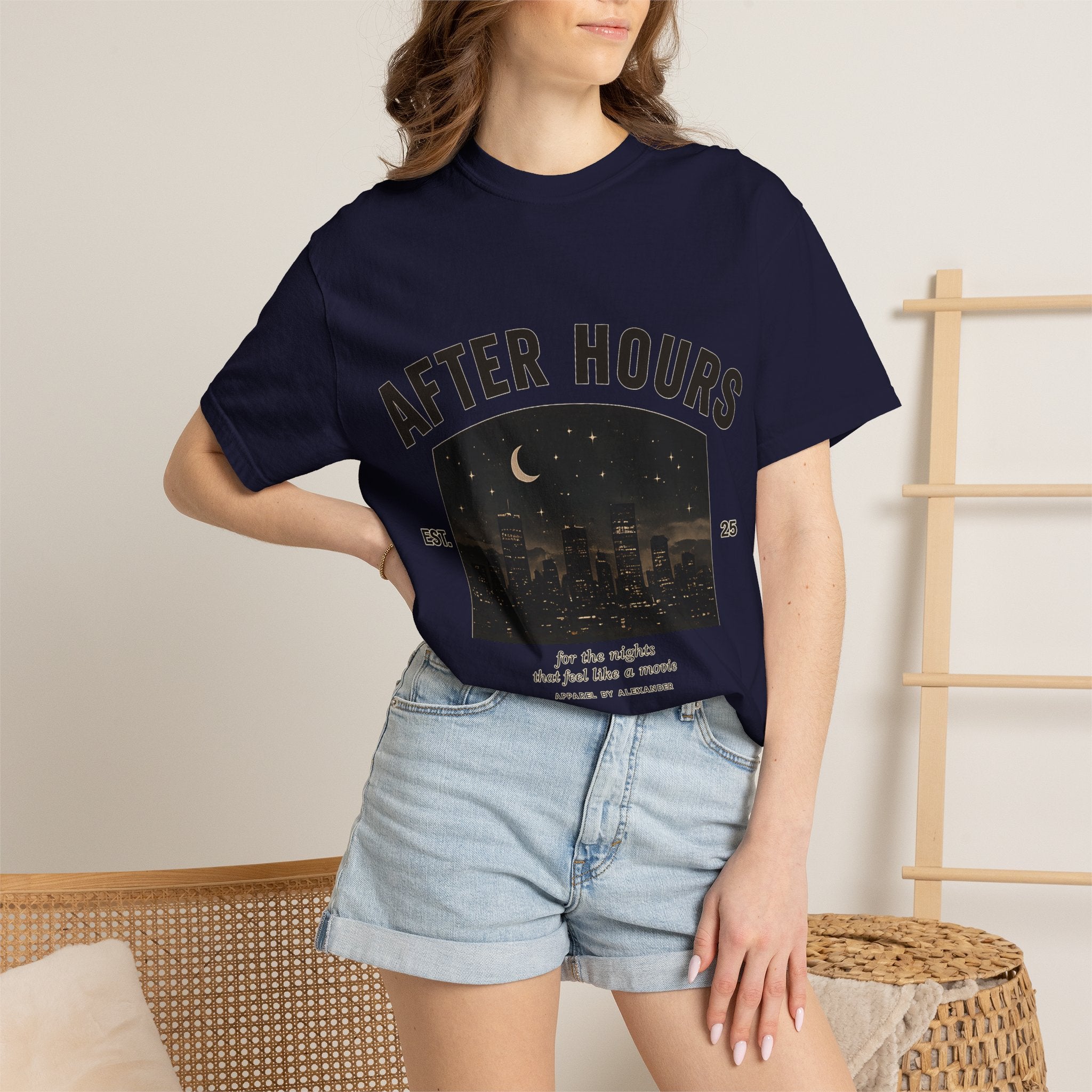 After Hours Night City Graphic T-Shirt | Moonlit Skyline Tee