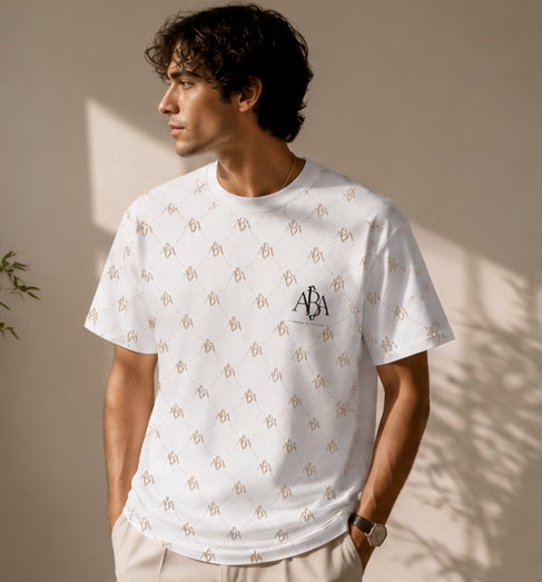 Apparel By Alexander Logo/Luxury Monogram All-Over Print T-Shirt
