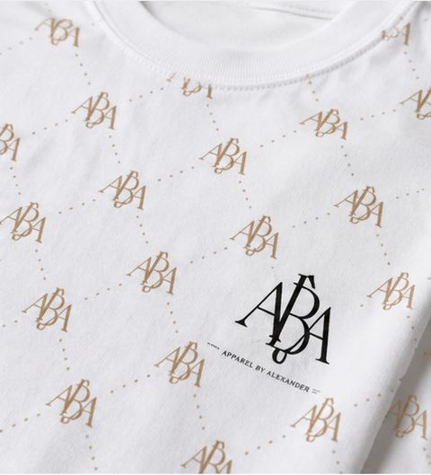 Apparel By Alexander Logo/Luxury Monogram All-Over Print T-Shirt