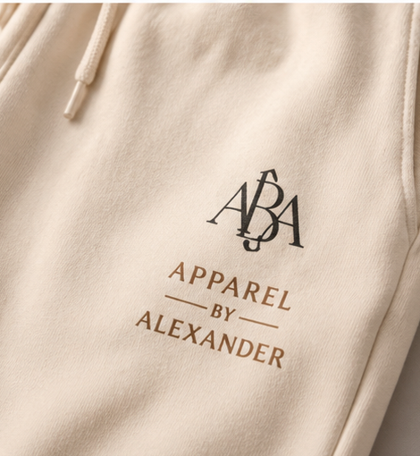Apparel by Alexander logo Sweatpants | charcoal fleece joggers