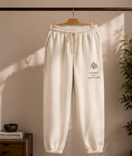 Apparel by Alexander logo Sweatpants | charcoal fleece joggers
