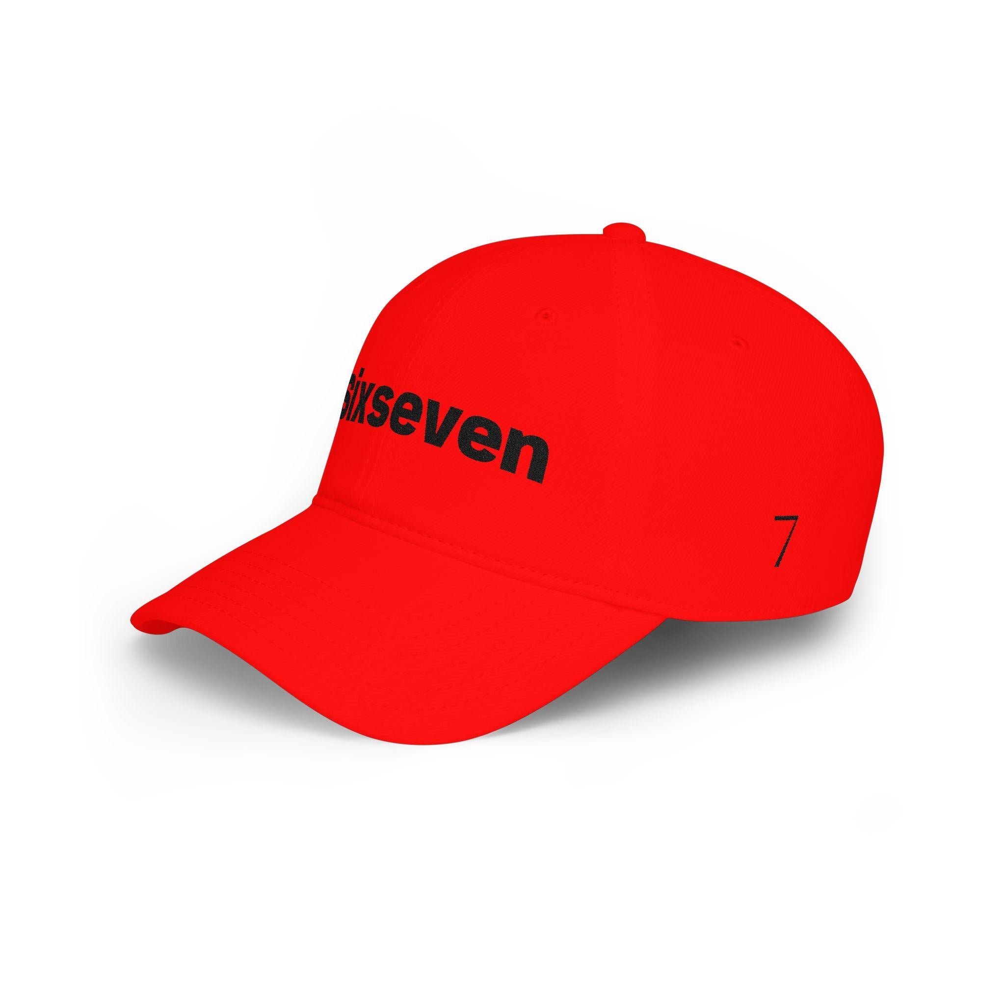 Sixseven Embroidered Cotton Twill Snapback Cap | Viral Meme Internet Culture Hat
