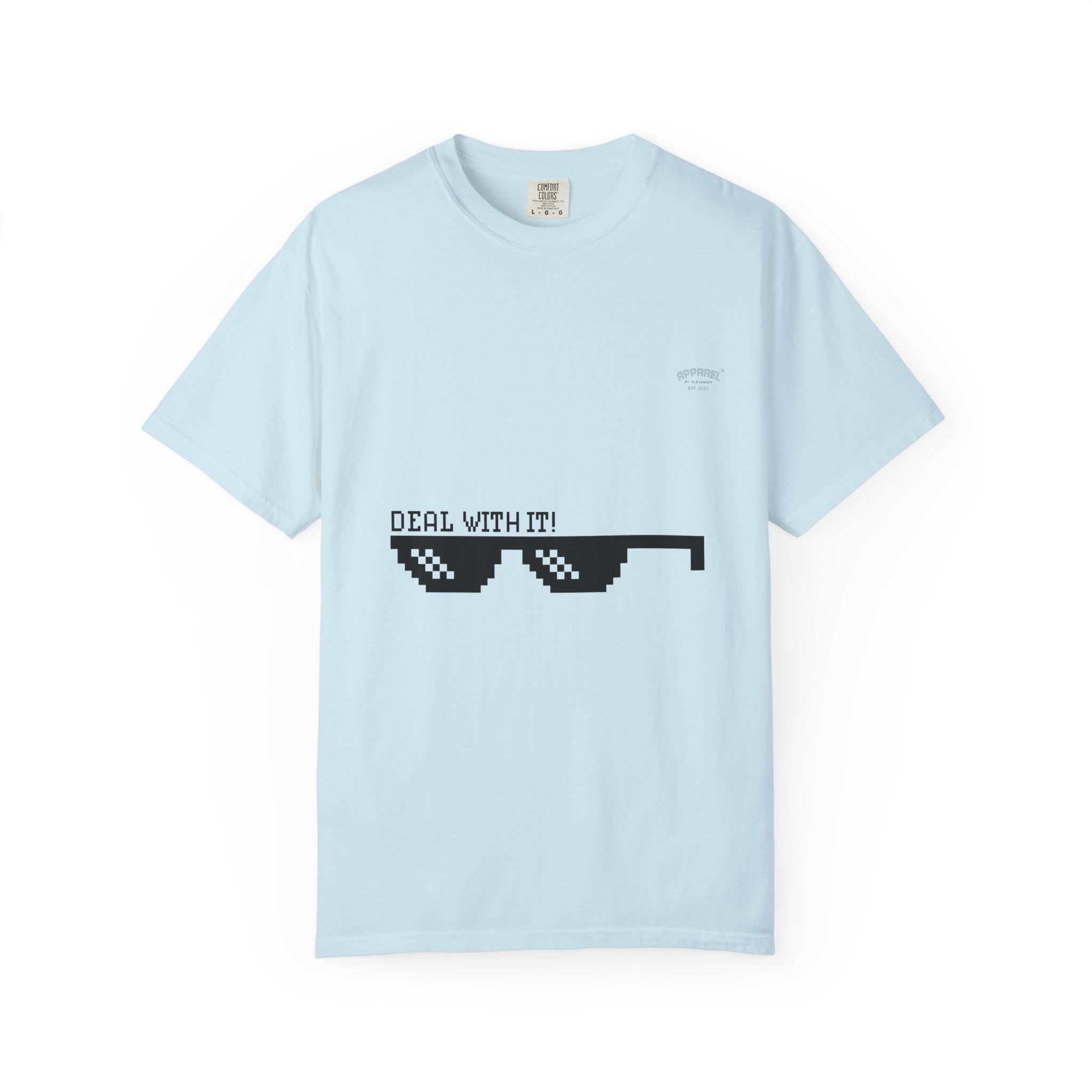 Pixelated meme Sunglasses T-Shirt | Deal With It, Meme Tee