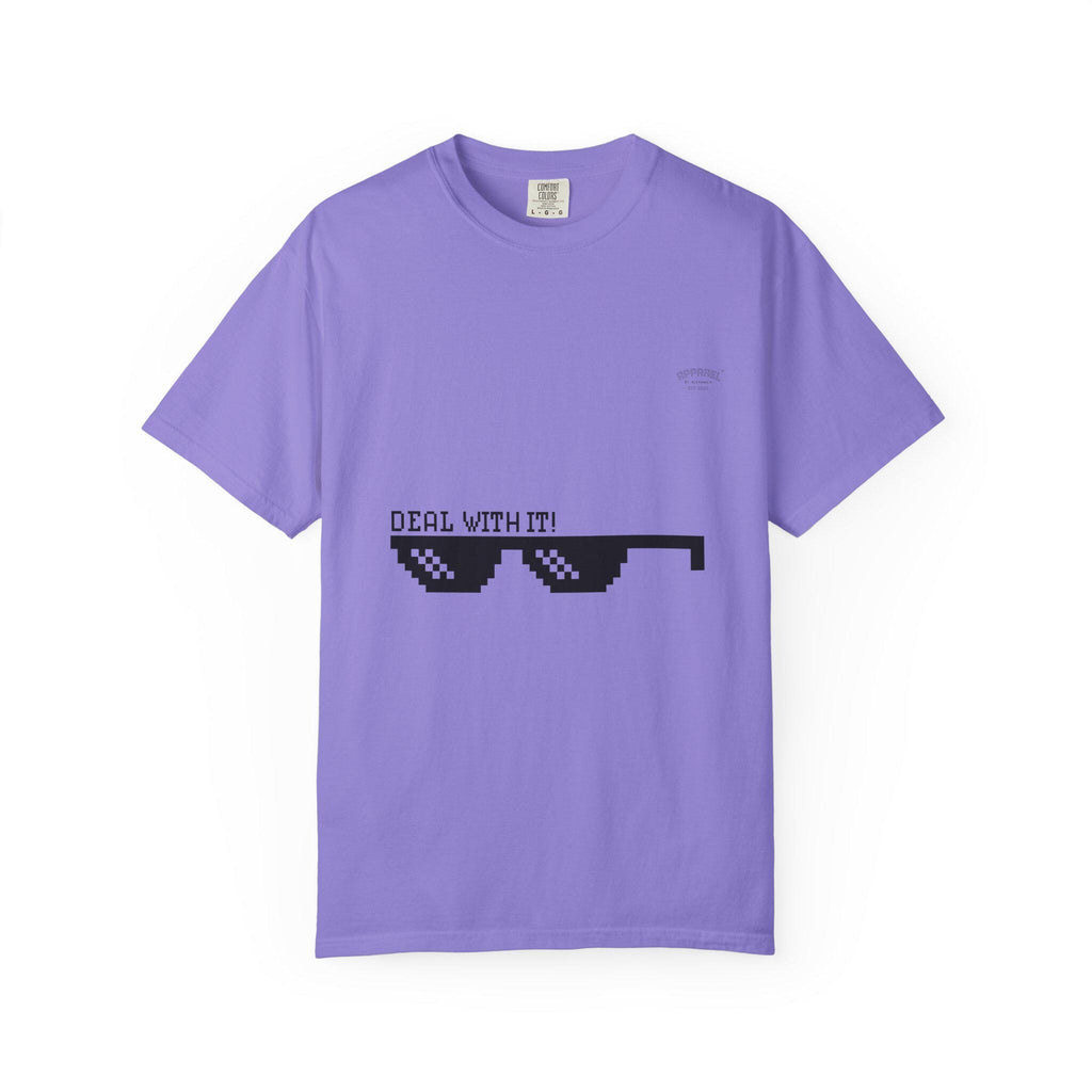 Pixelated meme Sunglasses T-Shirt | Deal With It, Meme Tee