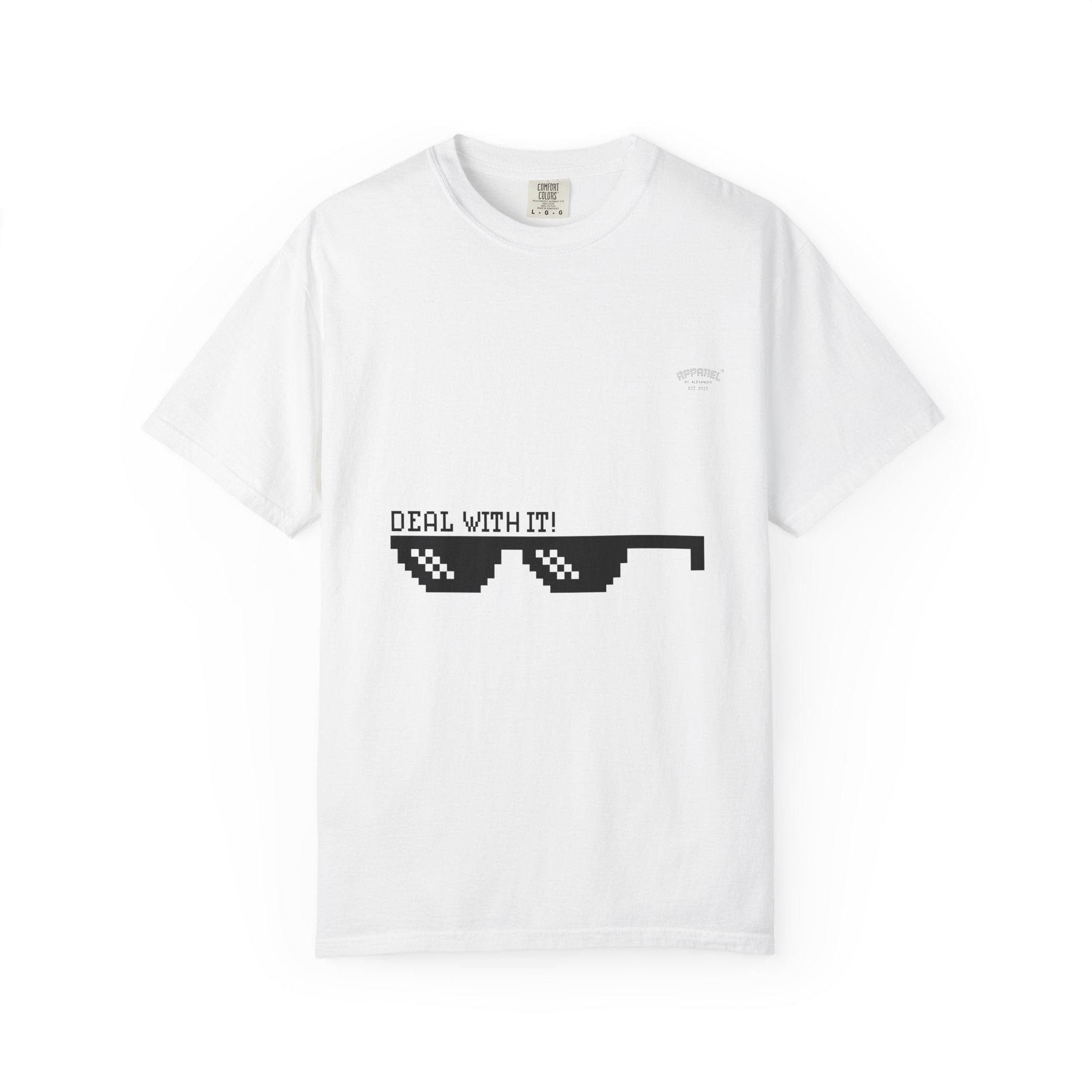 Pixelated meme Sunglasses T-Shirt | Deal With It, Meme Tee